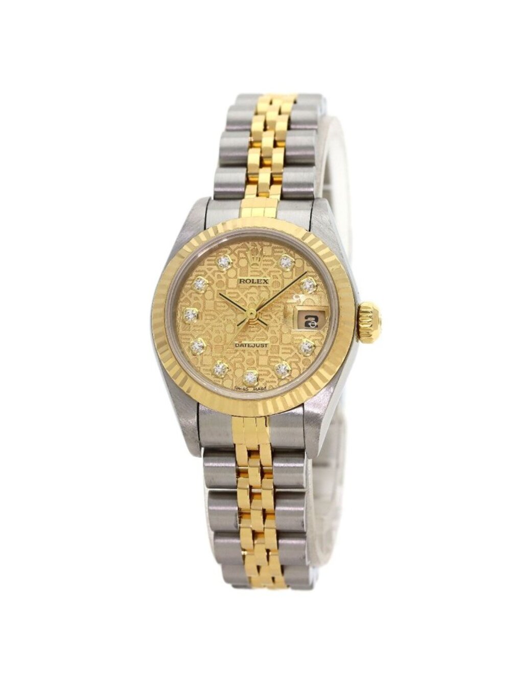 Rolex Datejust Diamond Watch SS Yellow Gold 18k